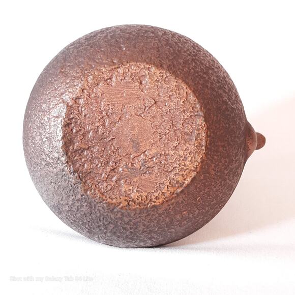 Unsigned Nanbu Cast Iron Japanese Teapot Cups And Saucers Set - Picture 9 of 16